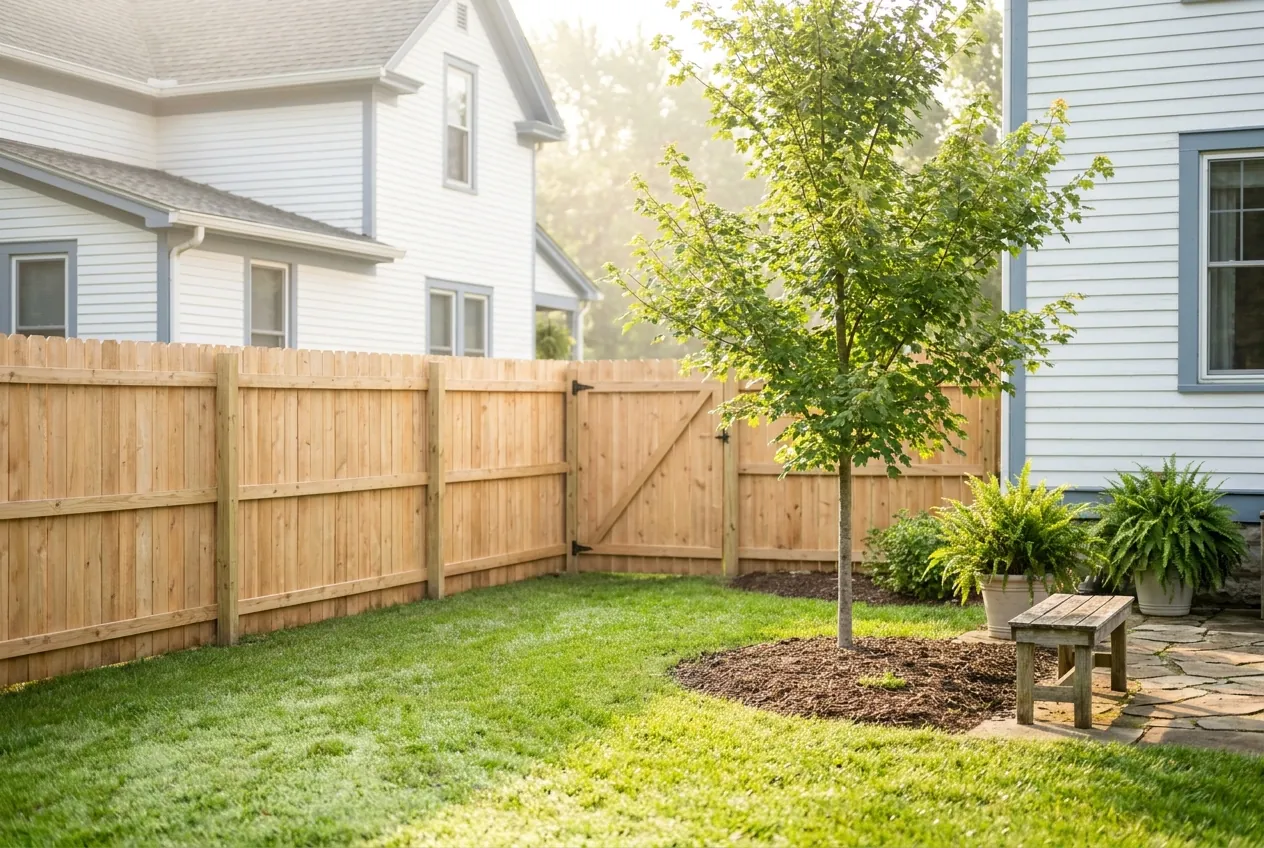 Illustrative photo for fencing services